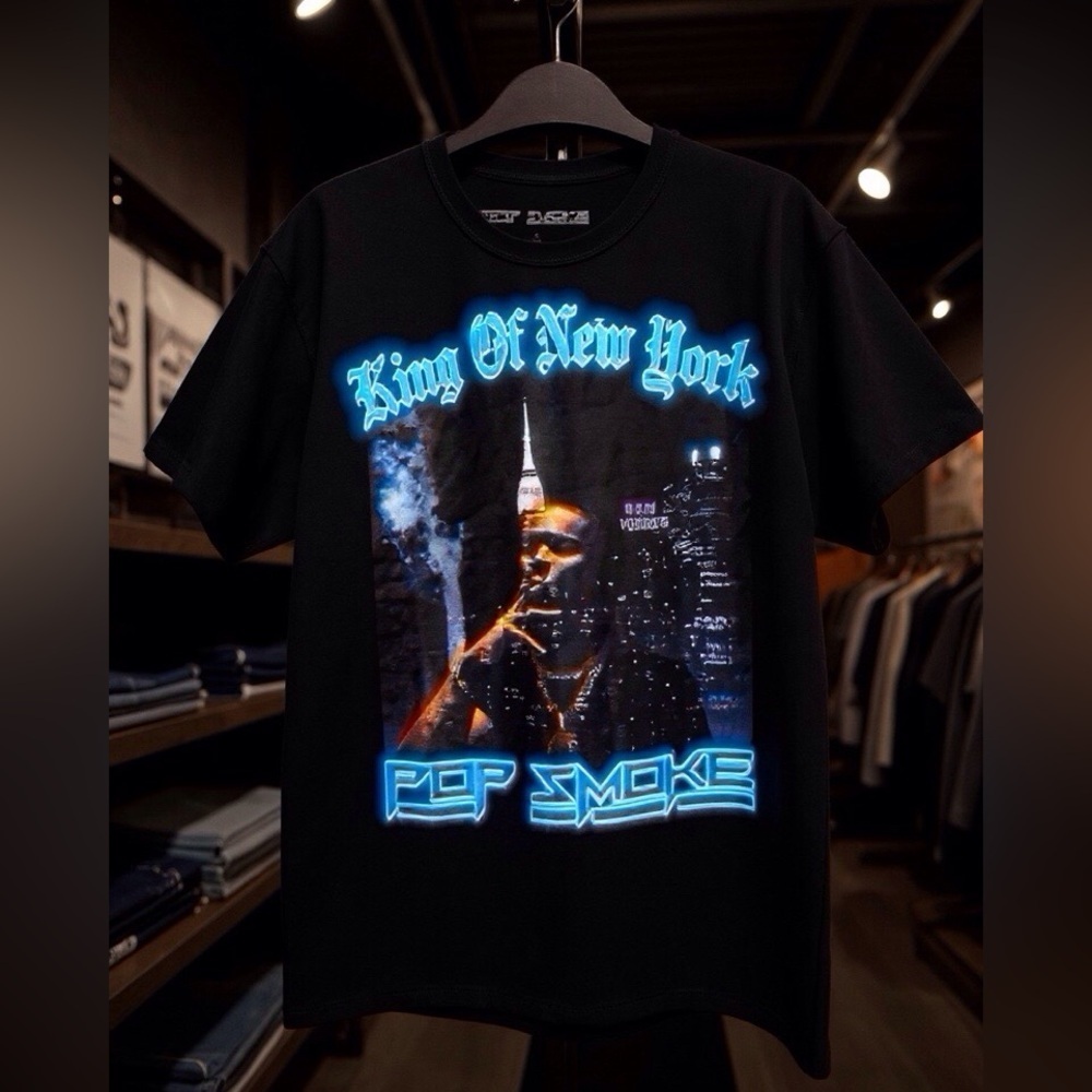 Pop Smoke Graphic Tee - Size L - Streetwear Collector Drop - Picture 9 of 9